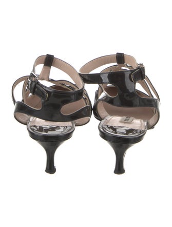 Miu Miu Patent Leather T-Strap Pumps