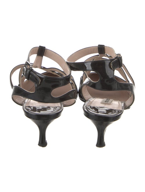 Miu Miu Patent Leather T-Strap Pumps