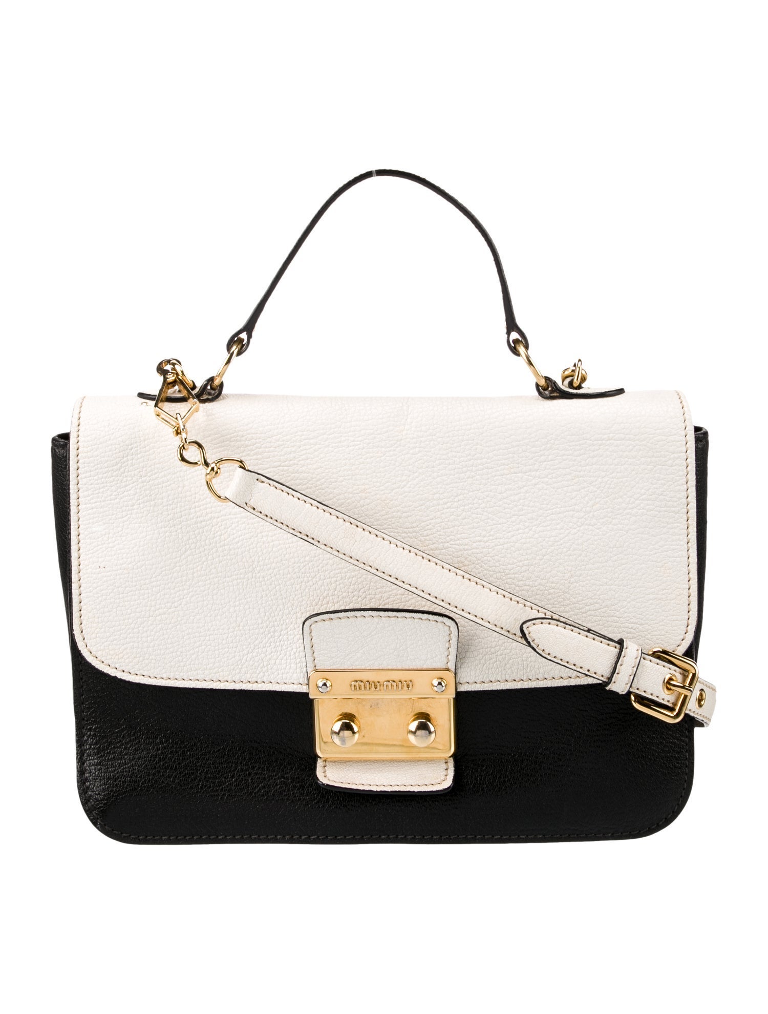 Miu Miu Leather Top Handle Bag