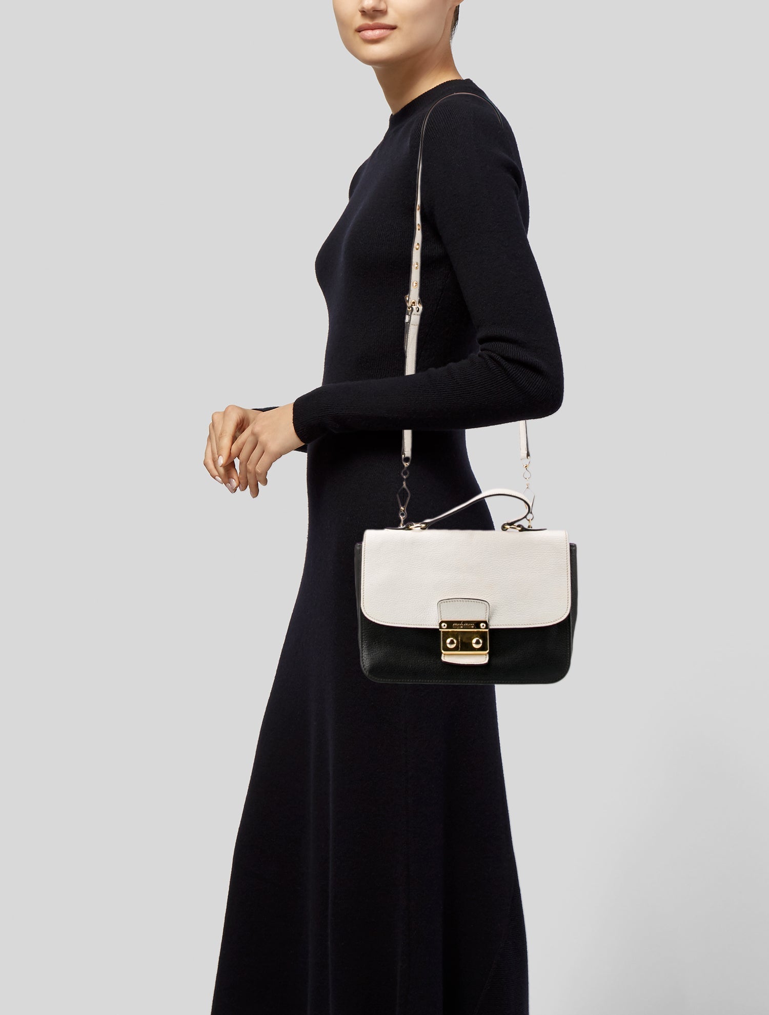 Miu Miu Leather Top Handle Bag