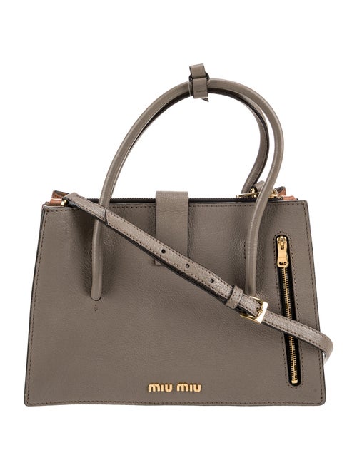 Miu Miu Leather Top Handle Bag