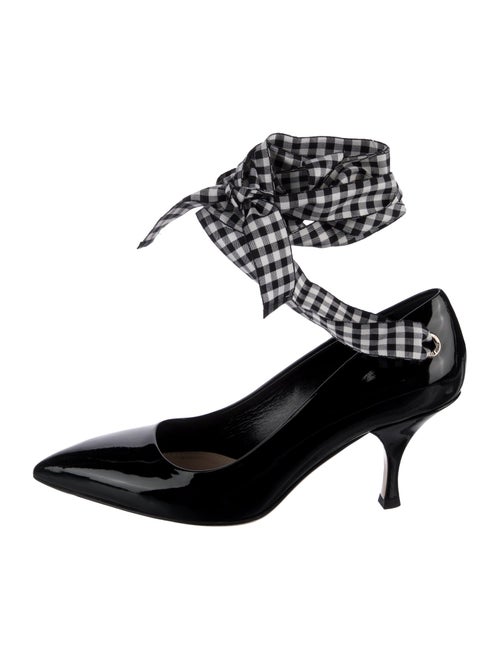 Miu Miu Patent Leather Printed D'Orsay Pumps