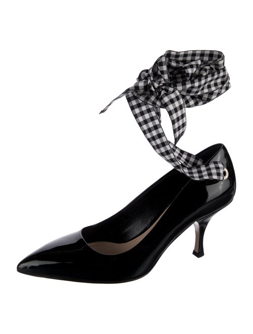 Miu Miu Patent Leather Printed D'Orsay Pumps