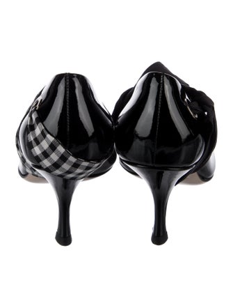 Miu Miu Patent Leather Printed D'Orsay Pumps