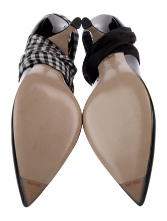 Miu Miu Patent Leather Printed D'Orsay Pumps