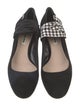 Miu Miu Suede Plaid Print D'Orsay Pumps
