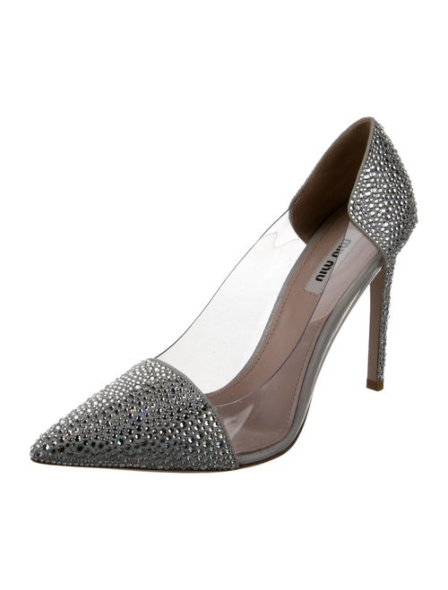 Miu Miu Crystal Crystal Embellishments D'Orsay Pumps