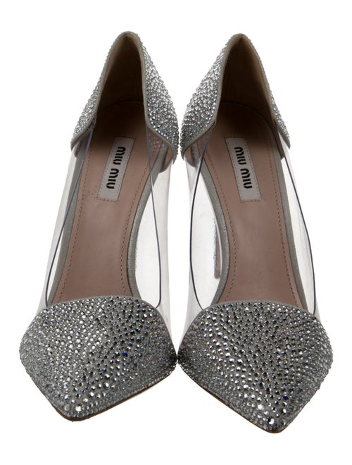 Miu Miu Crystal Crystal Embellishments D'Orsay Pumps