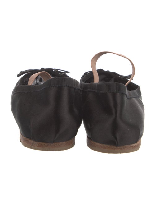 Miu Miu Satin Bow Accents Mary Jane Flats