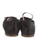 Miu Miu Satin Bow Accents Mary Jane Flats