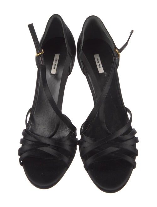 Miu Miu Satin Slingback Sandals