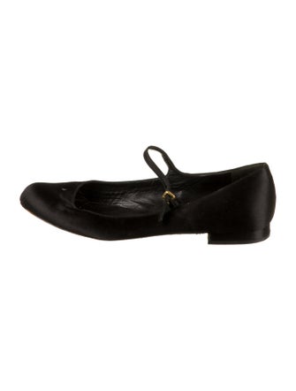 Miu Miu Satin Mary Jane Flats