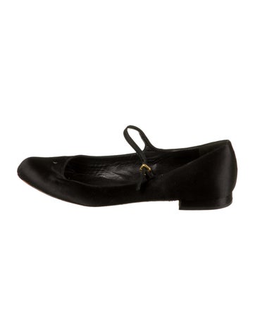 Miu Flats Satin Mary Jane Us8, It38 | 8