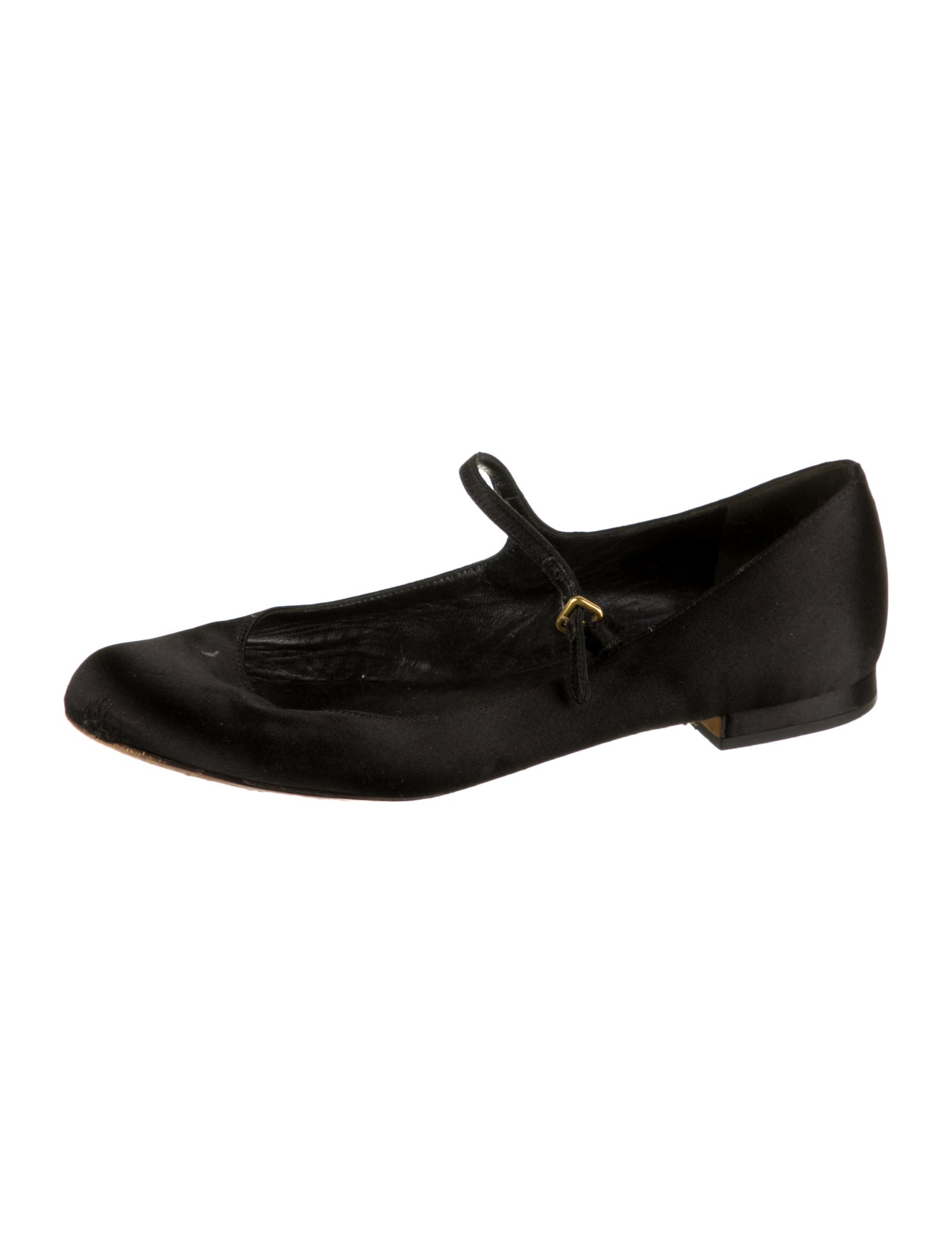 Miu Miu Satin Mary Jane Flats
