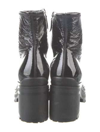 Miu Miu Patent Leather Combat Boots
