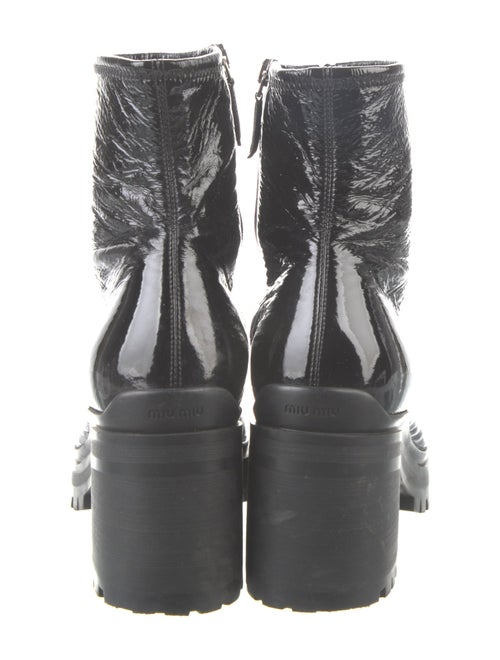 Miu Miu Patent Leather Combat Boots