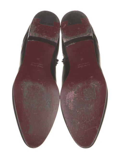 Miu Miu Leather Chelsea Boots