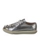 Miu Miu Patent Leather Crystal Embellishments Sneakers