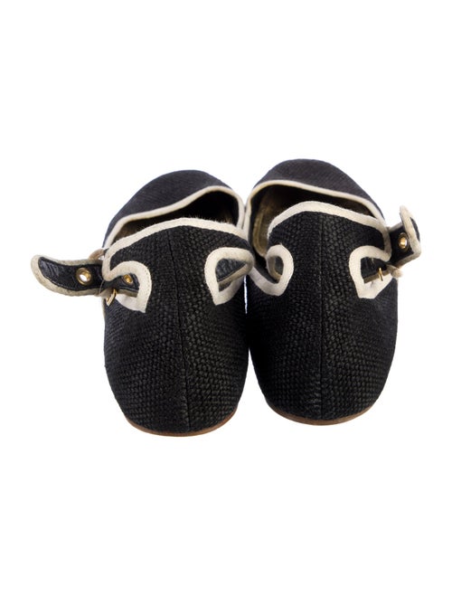 Miu Miu Canvas Striped Flats