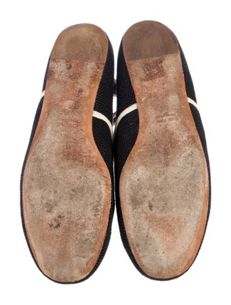 Miu Miu Canvas Striped Flats