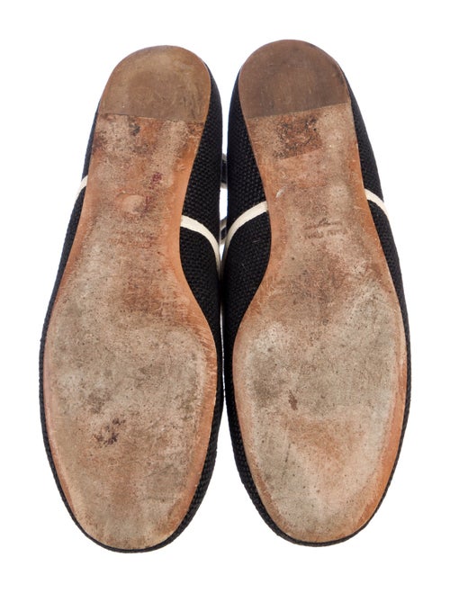 Miu Miu Canvas Striped Flats