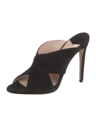 Miu Miu Suede Slides