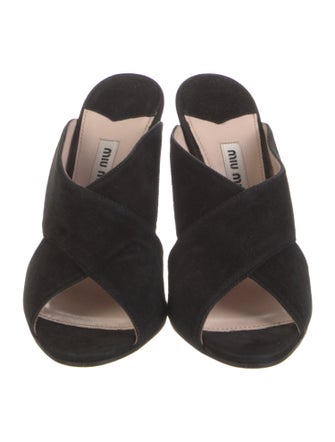 Miu Miu Suede Slides