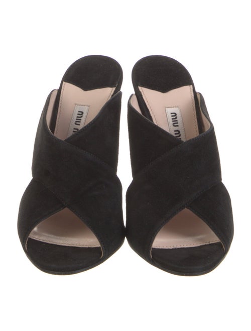 Miu Miu Suede Slides