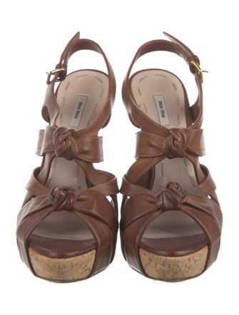 Miu Miu Leather Slingback Pumps