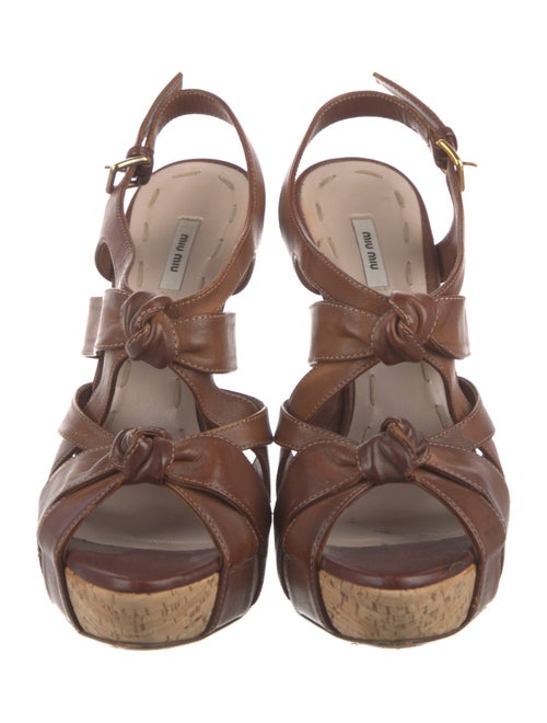 Miu Miu Leather Slingback Pumps