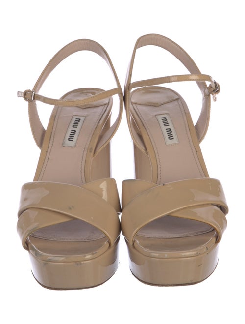 Miu Miu Patent Leather Sandals