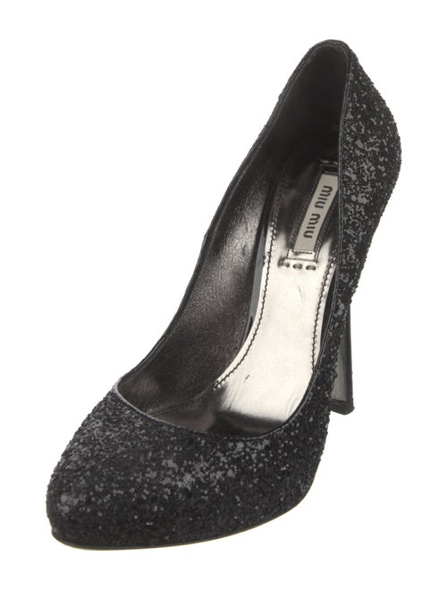 Miu Miu Glitter Glitter Accents Pumps