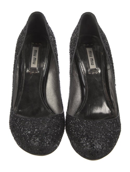 Miu Miu Glitter Glitter Accents Pumps