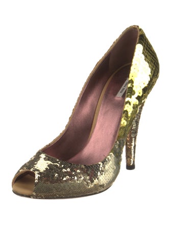 Miu Miu Sequins Sequin Embellishments Pumps
