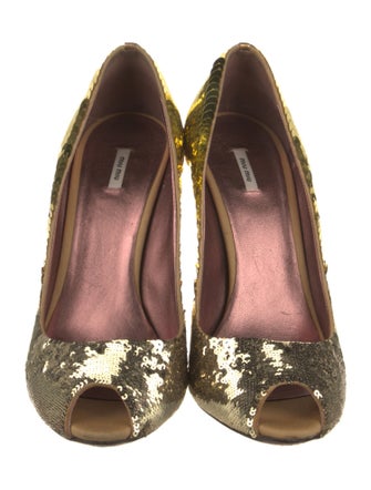 Miu Miu Sequins Sequin Embellishments Pumps