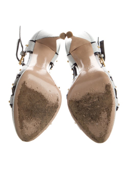 Miu Miu Leather Studded Accents Espadrilles