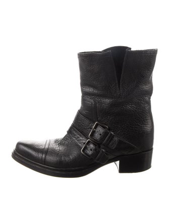 Miu Miu Leather Moto Boots