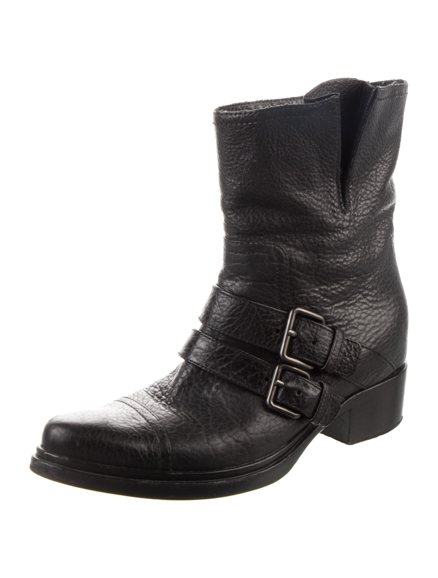 Miu Miu Leather Moto Boots