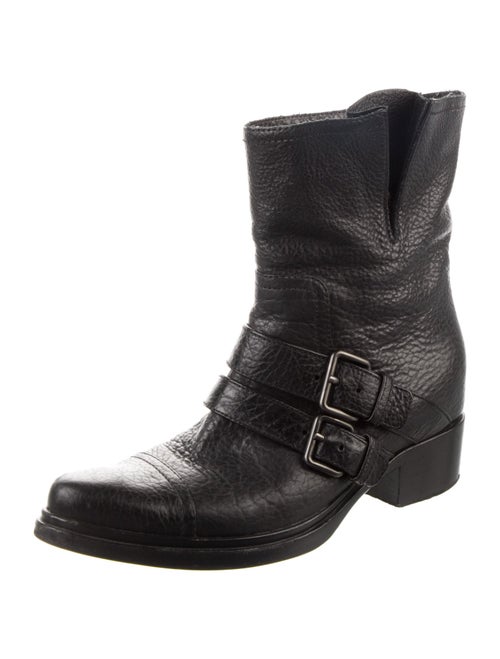 Miu Miu Leather Moto Boots
