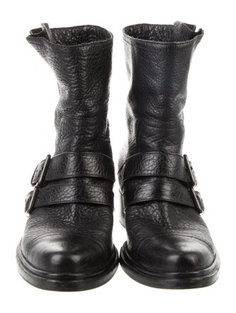 Miu Miu Leather Moto Boots