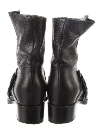 Miu Miu Leather Moto Boots