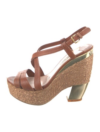 Miu Miu Leather Espadrilles