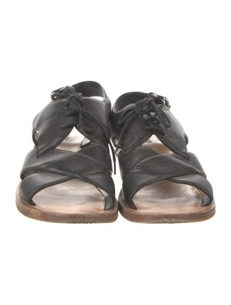 Miu Miu Leather Slingback Sandals