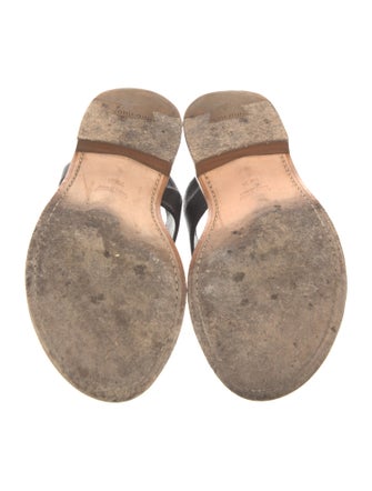 Miu Miu Leather Slingback Sandals