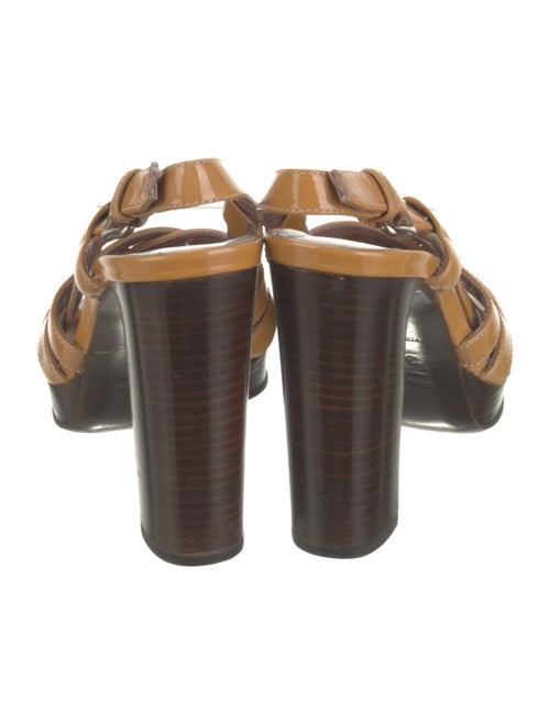 Miu Miu Patent Leather Slingback Sandals