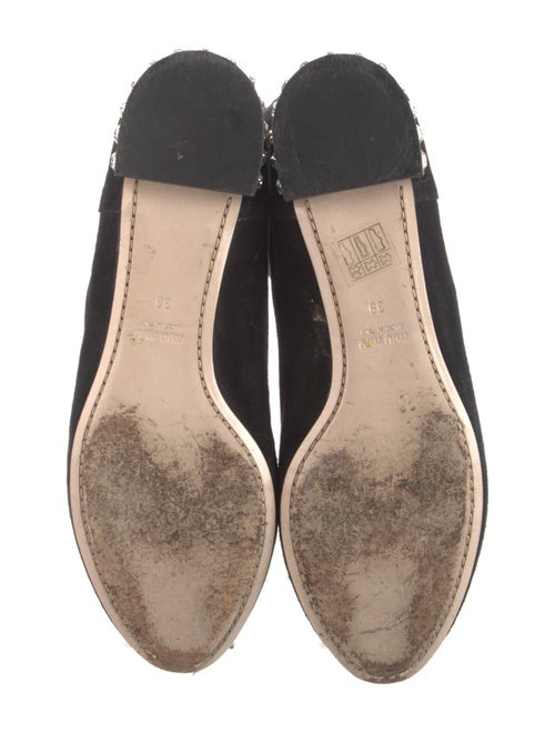 Miu Miu Suede Crystal Embellishments Riding Boots