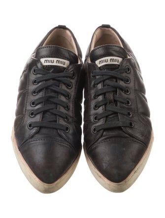 Miu Miu Leather Sneakers