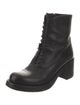 Miu Miu Leather Combat Boots