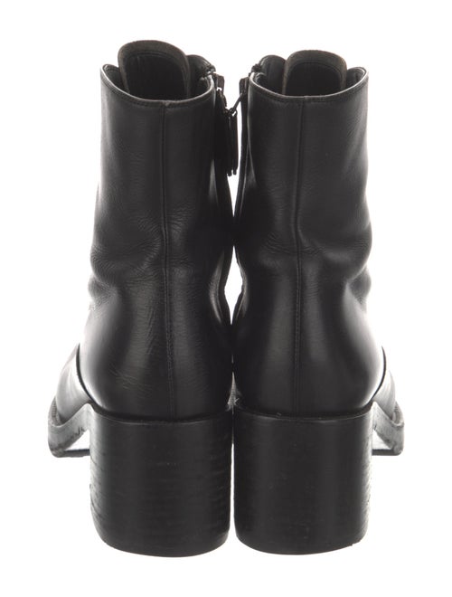 Miu Miu Leather Combat Boots