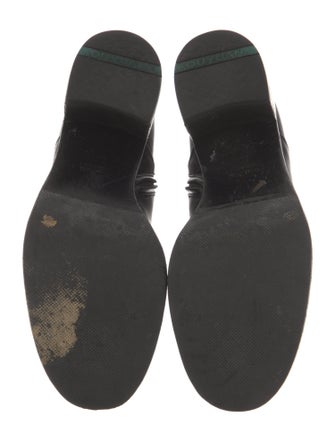 Miu Miu Leather Combat Boots